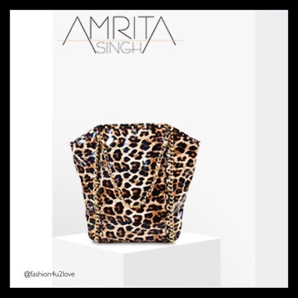 NEW! Amrita Singh Beautiful Leopard Tote. - Picture 2 of 7
